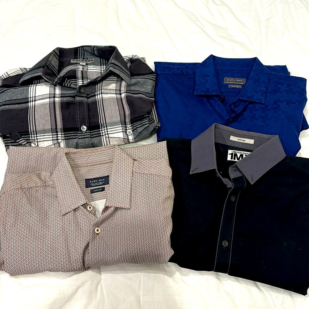 Men’s button down shirt bundle *Zara and Express*